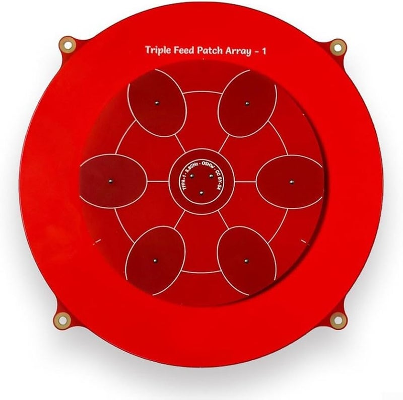 Red 5 8GHz هوائي رقعة ثلاثي التغذية 14DBi كسب موصل أنثى SMA مجموعة باغودا FPV - Image 5